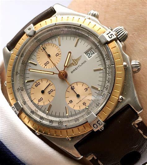 breitling chronomat goud|Breitling Chronomat gold bezel.